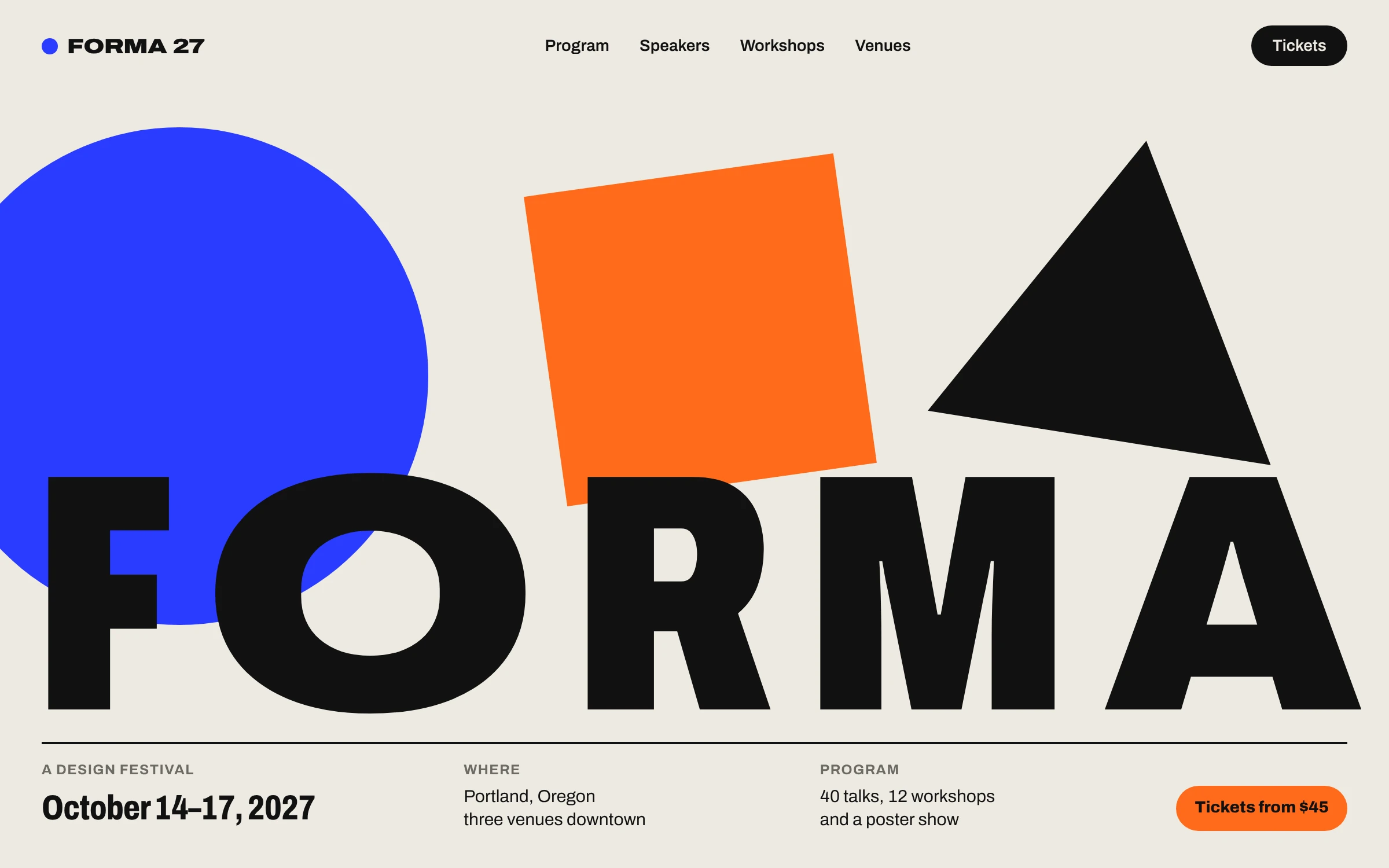Forma: Design festival website (1)