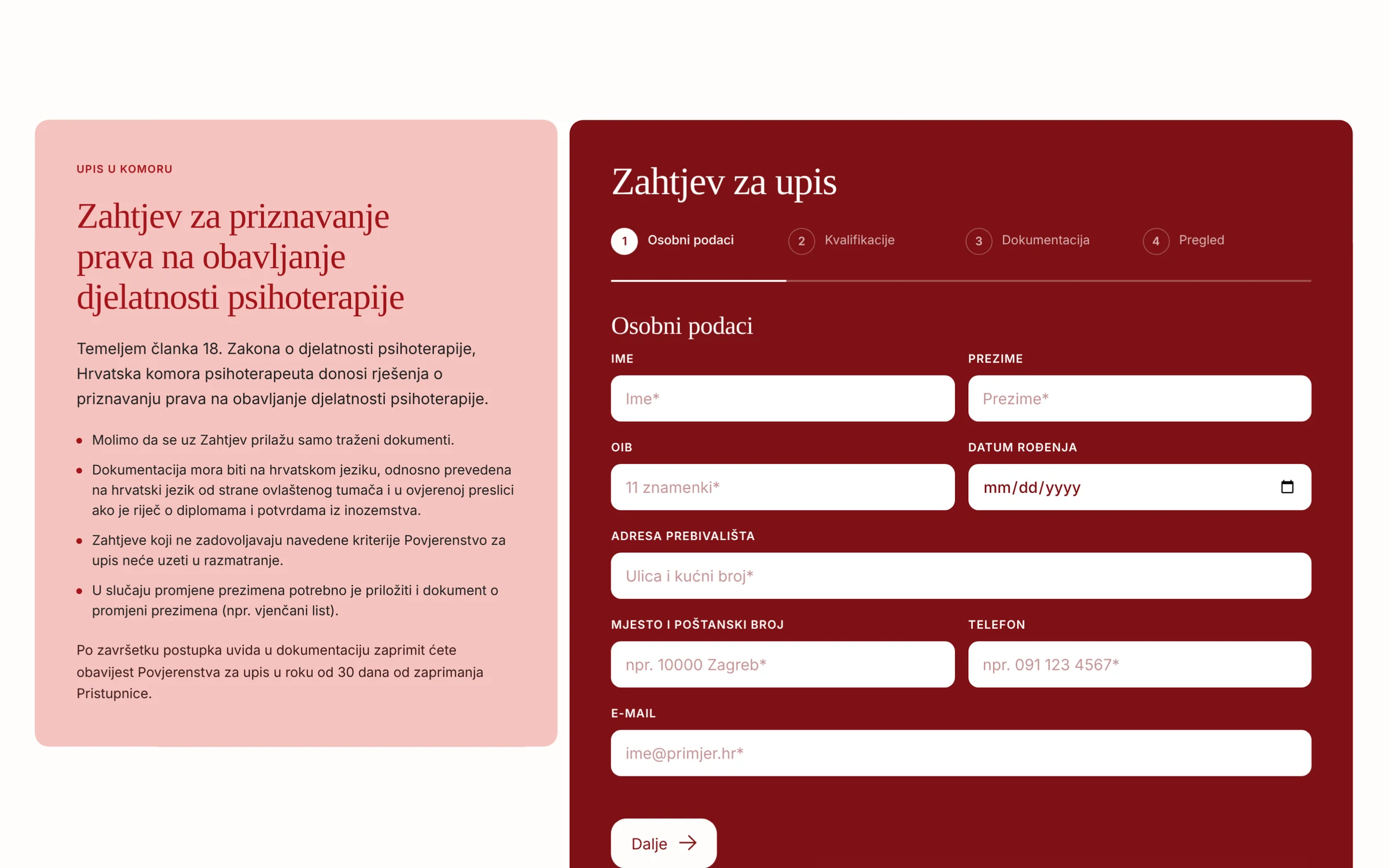 HKPT: Website redesign for the Croatian Chamber of Psychotherapists (3)