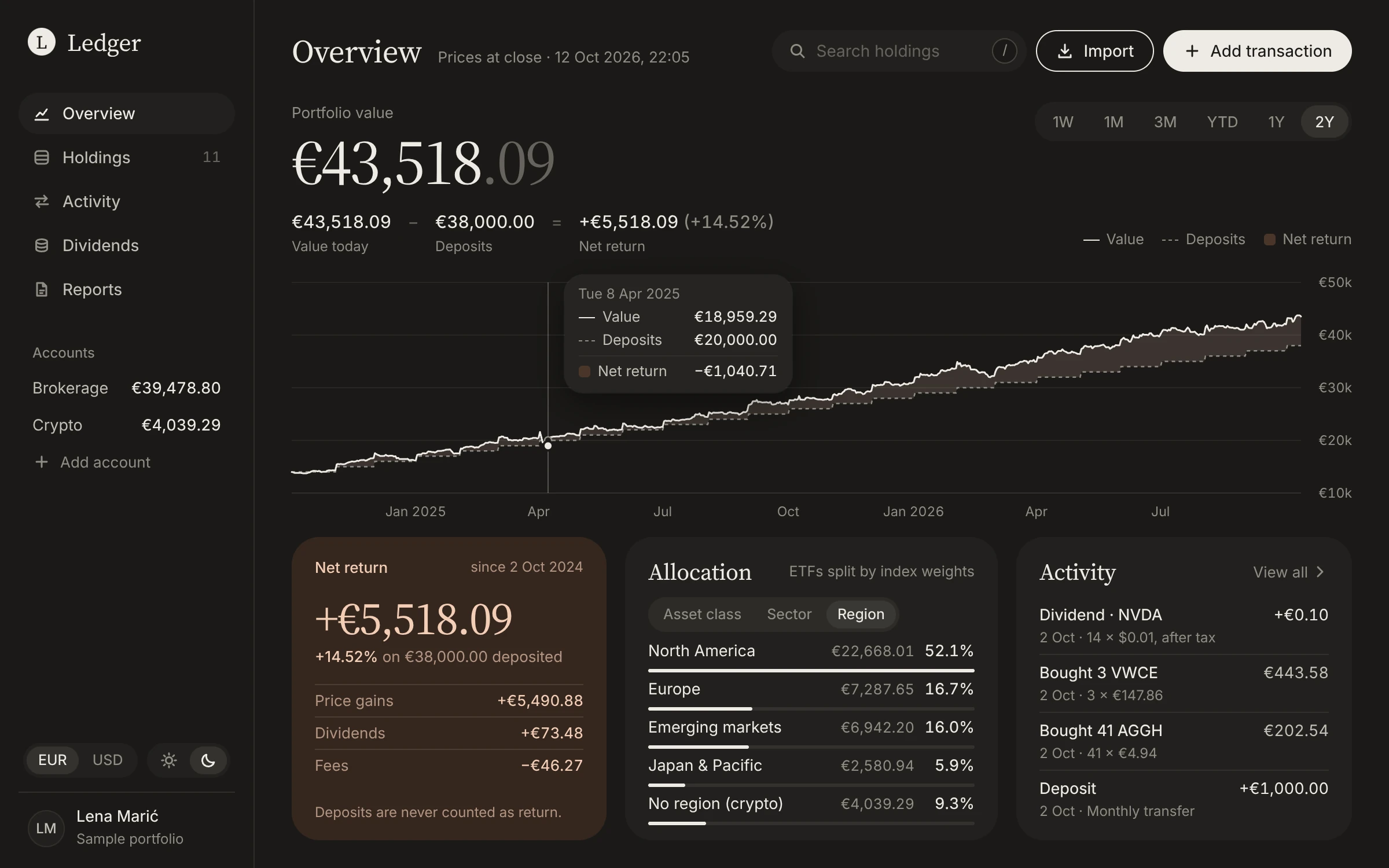 Ledger: Investment portfolio tracker (1)