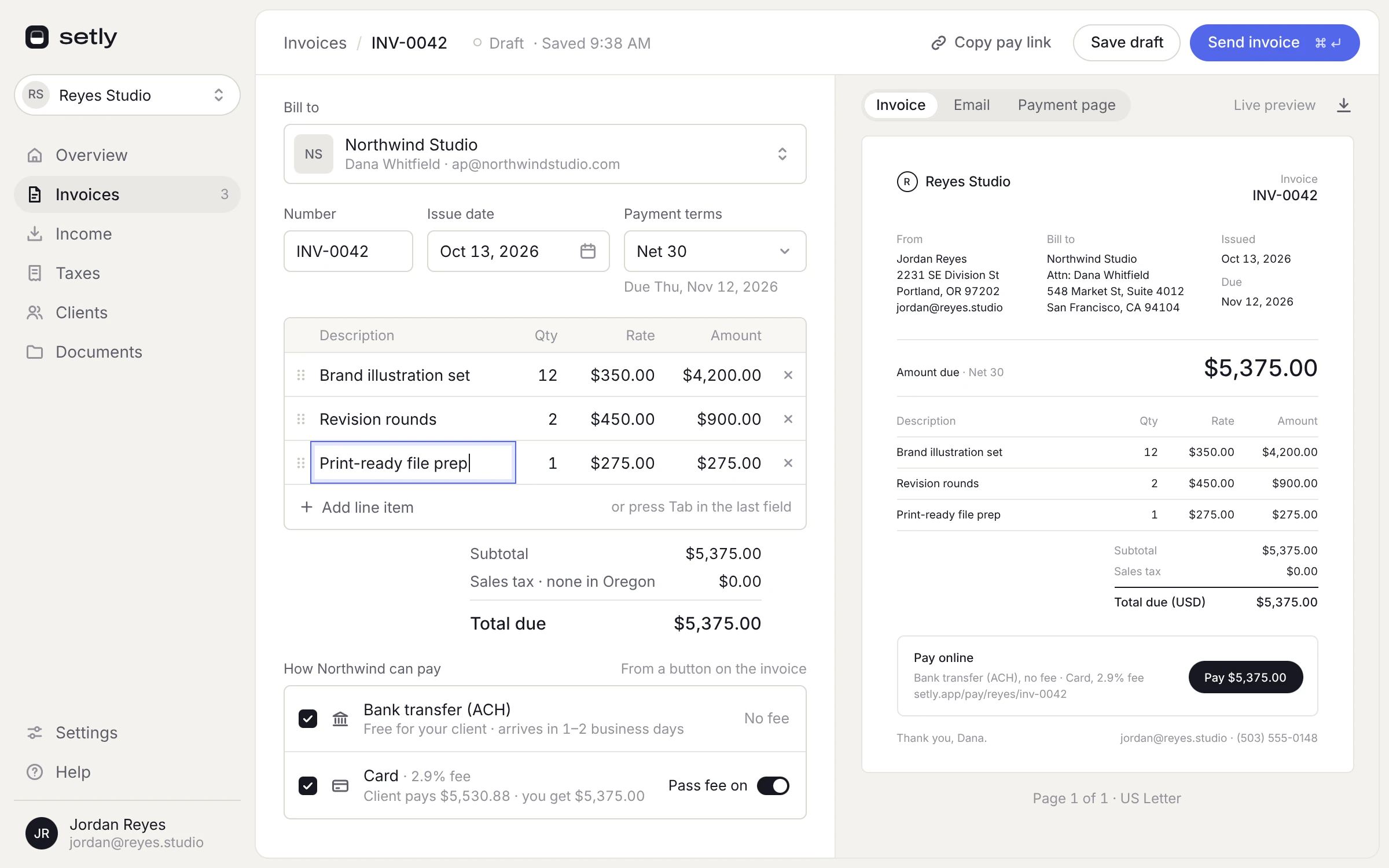 Setly: Money app for US freelancers (2)